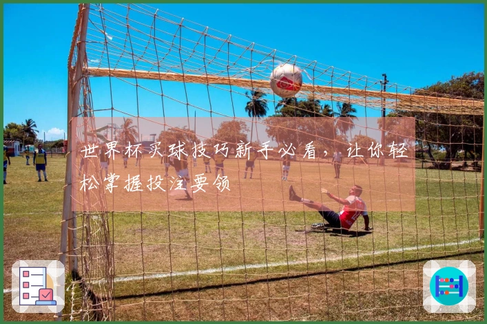 世界杯买球技巧新手必看，让你轻松掌握投注要领